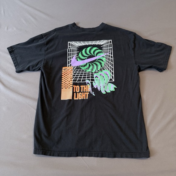 Nike Other - Nike To The Light Graphic T-Shirt Men's Medium Black Loose Fit 100% Cotton